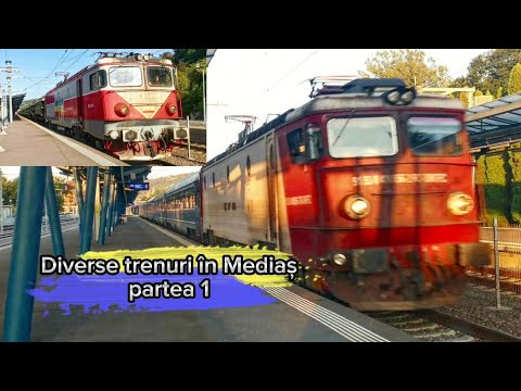Diverse trenuri în Mediaș partea 1/Various trains in Mediaș part 1.