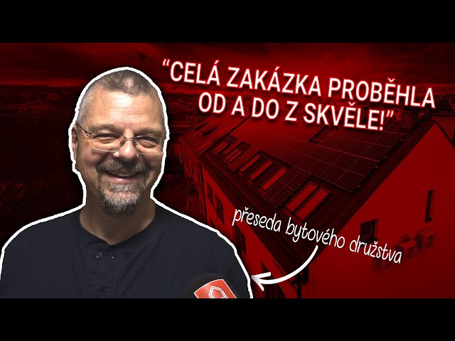 Fotovoltaická elektrárna na bytovém domě v Havlíčkově Brodě
