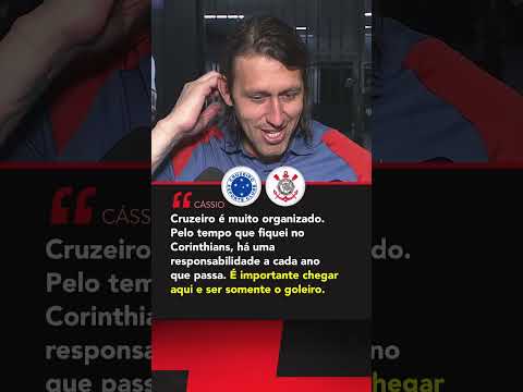 CÁSSIO FAZ PARALELO COM O CORINTHIANS E EXPLICA BOA FASE NO CRUZEIRO
