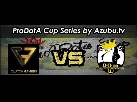 Clutch Gamers vs Happy Feet Prodotacup series by Azubu.tv Dota 2 Highlights