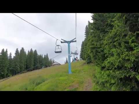 Telescaun Păltiniș: Urcare pe pârtia Oncești ! 4k