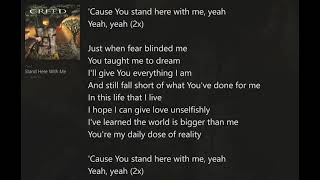 Stand Here With Me (with Lyrics) Creed/Weathered