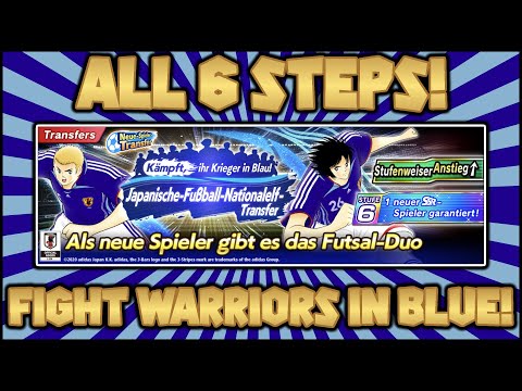 ⚽ STEP 1-6! - NEW Futsal Duo - Warriors in Blue Transfer - Captain Tsubasa Dream Team