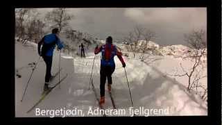 preview picture of video 'Sirdal Skimaraton 2013  - hodekamera fra renndeltaker'