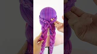 Easy hairstyle for girls 🎀 #braids #beauty #hair #viral #hairstyles