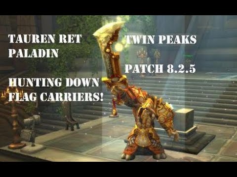 Tauren Ret Paladin PVP BG 8.2.5 - Hunting Down Flag Carriers!