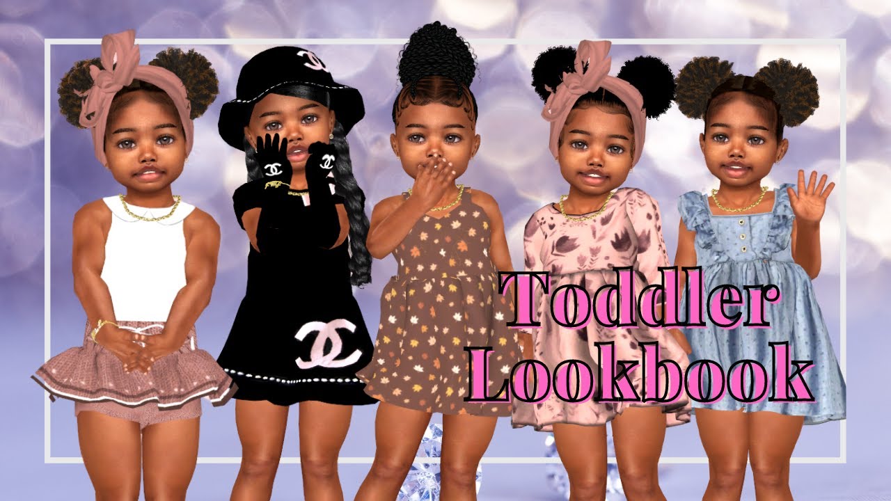 Sims 4 CAS| Toddler Lookbook + CC Folder