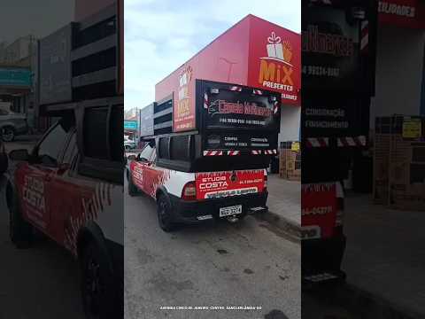 Fiat Strada Mini Trio Studio Costa Publicidade Sanclerlândia-GO