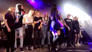 Dua Lipa - Blow your mind with fans jumping on stage! Full song + drinking wine 🍷+ Christmas hat