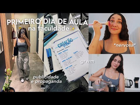 first day of college 2025 💻 🖇️ *grwm and vlog*