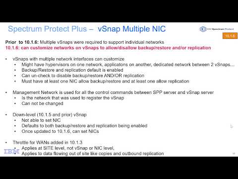 IBM Spectrum Protect Plus 10.1.6 Multiple NIC  - Demo