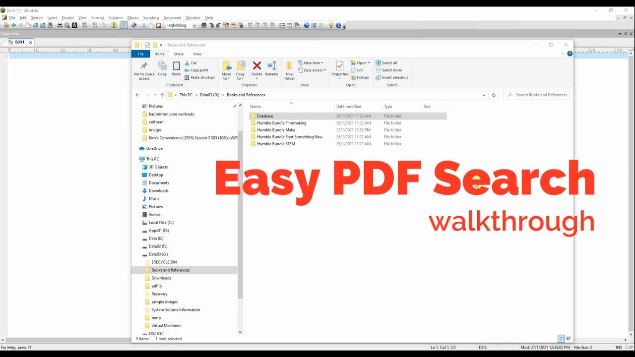 Easy PDF Search walkthrough