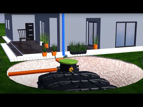 Zisternenshop.com - Regenwasser Flachtank 5000 Liter AQUA-FLAT Garten Komplettset