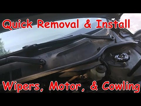 Toyota / Lexus Wipers, Motor And Cowling Removal/Re-Installation