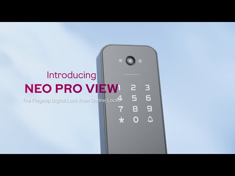 Godrej Smart Lock | Neo Pro View Digital Lock for Wooden Doors with Camera, View Screen, Wi-fi