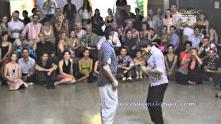 Andres Molina y Octravio Fernandez, en Viva La Pepa milonga