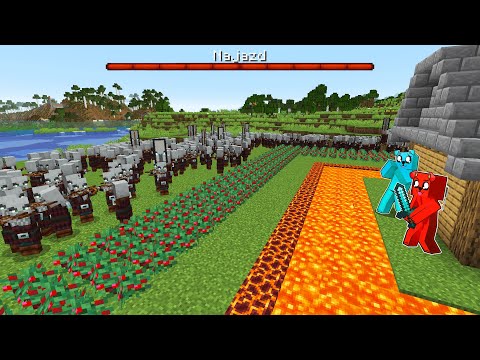 7 ZABEZPIECZEŃ vs PILLAGERSI w Minecraft!