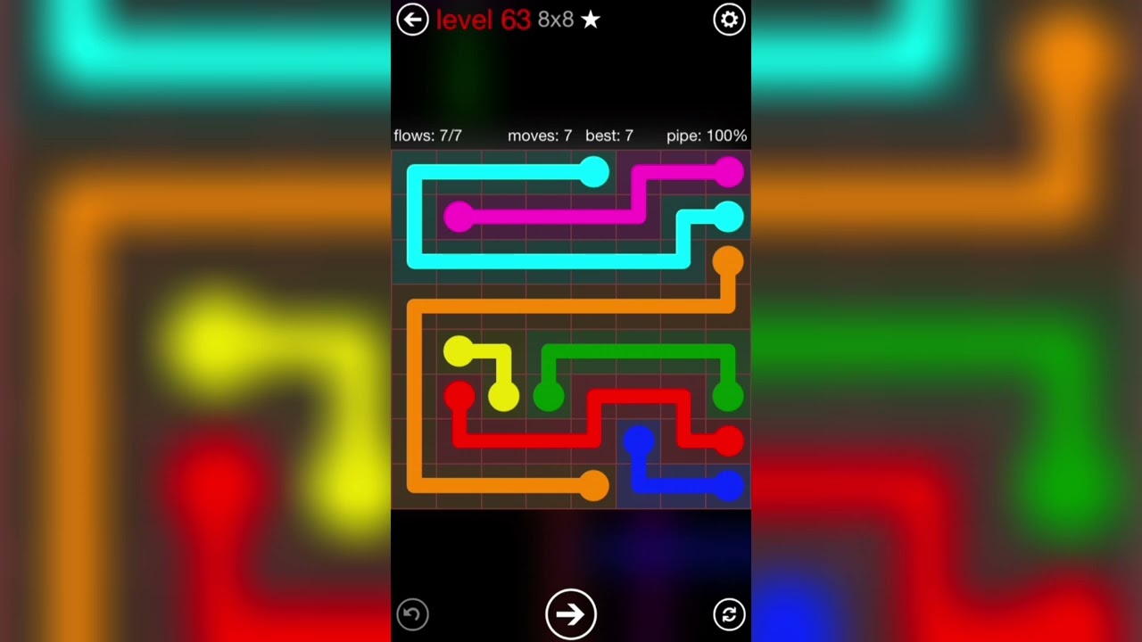Flow Free Manias 8x8 Mania Level 1-150 Walkthrough
