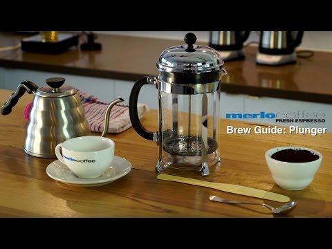 Guia de preparação de café Merlo: êmbolo