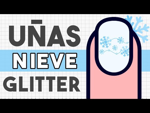 ¡TODO EL BRILLO! · UÑAS NIEVE GLITTER ❄️
