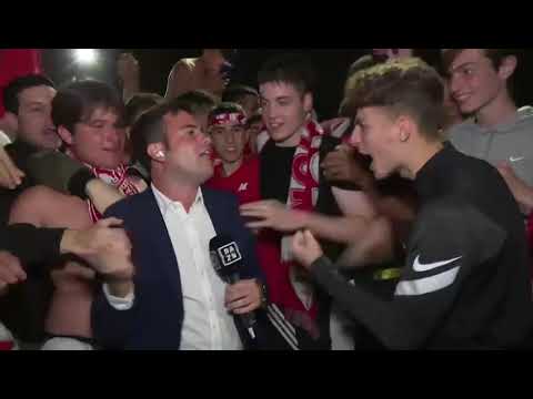 Tifoso brianzolo bestemmia,l'inviato Alessio de Giuseppe imbufalito!