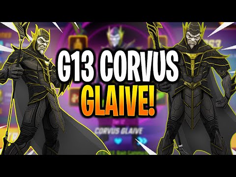 *NEW* G13 CORVUS GLAIVE RANK UP & GAMEPLAY! - MARVEL Strike Force - MSF