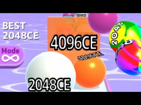 [ NEW HIGH SCORE : 4096CE ] Ball Run 2048 INFINITY MODE vs Epic Ball Run 3D / Numbers Ball Run 3D