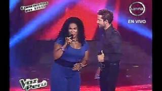 David Bisbal y Eva Ayllon cantan “Digale”  en “La Voz Perú”