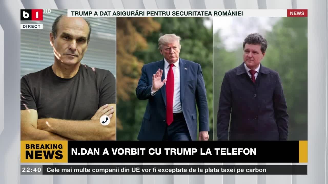 CTP, DESPRE TELEFONUL DAT DE TRUMP LUI N.DAN ȘI DESPRE INVITAȚIA ÎN SUA A PREȘEDINTELUI N.DAN. _B1TV