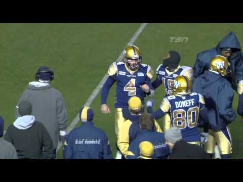 CFL Recap: Hamilton 12, Winnipeg 34 - September 21, 2012