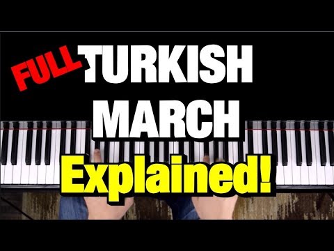 Mozart - Turkish March (Rondo Alla Turca) Piano Tutorial Lesson (Complete)