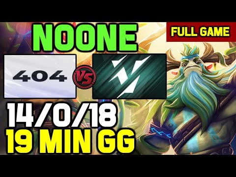 No[o]ne- MVP Nature's prophet OFFLANE CARRY - Just-_-Error vs ViKin.gg Epic League