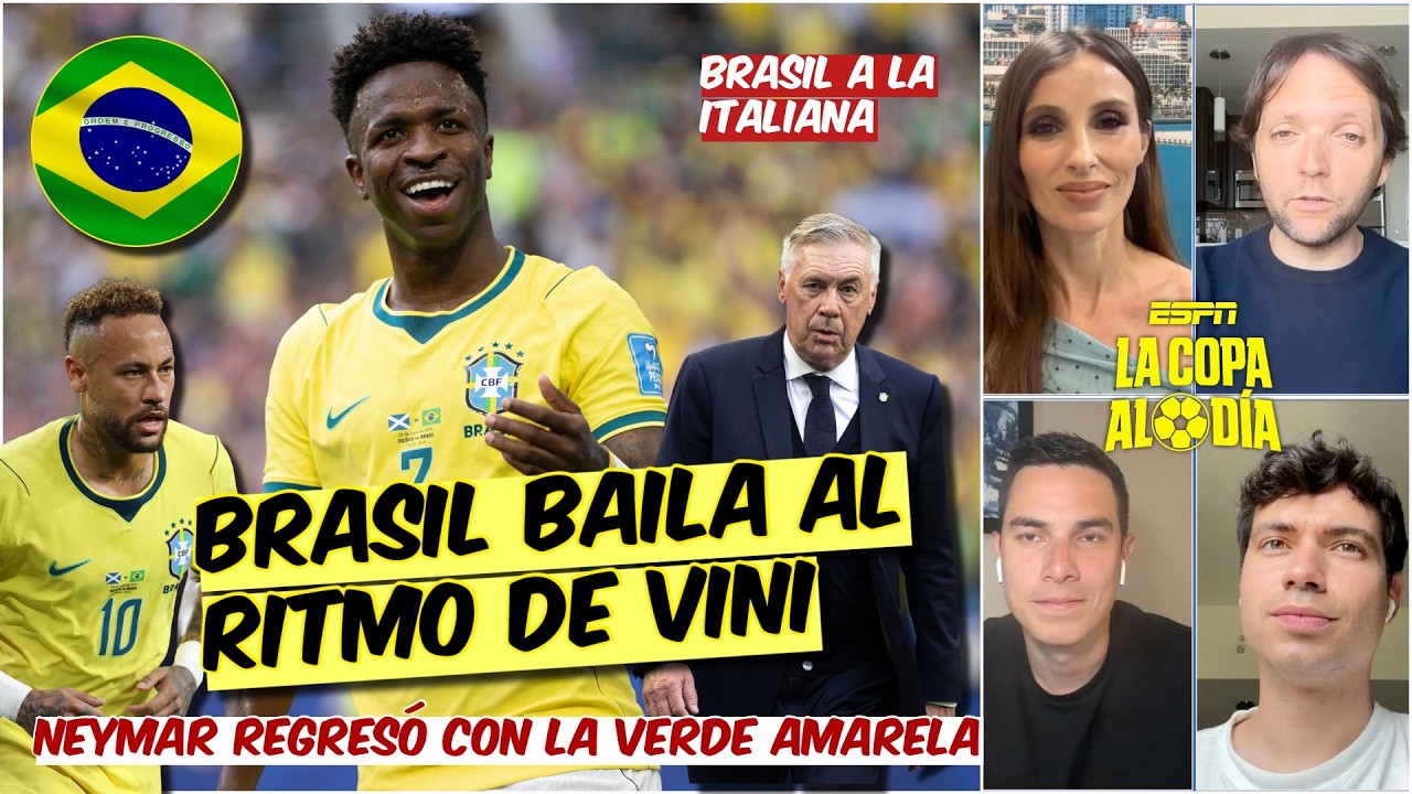 Vinícius JUEGA MEJOR con ANCELOTTI. Está ELEVANDO a BRASIL y lo pone como CANDIDATA | La Copa al Día