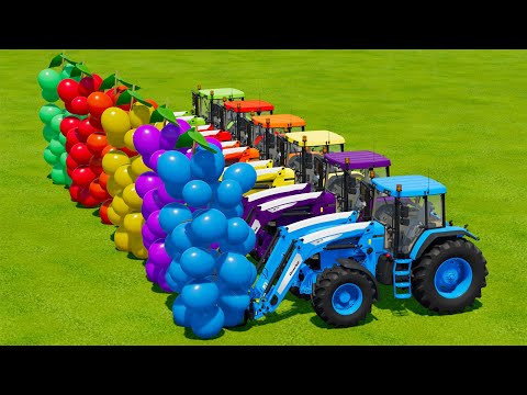 LOAD AND TRANSPORT GRAPES WITH JOHN DERRE TRACTORS - Farming Simulator 22