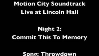 Motion City Soundtrack - Throwdown (Live) [Audio Only]