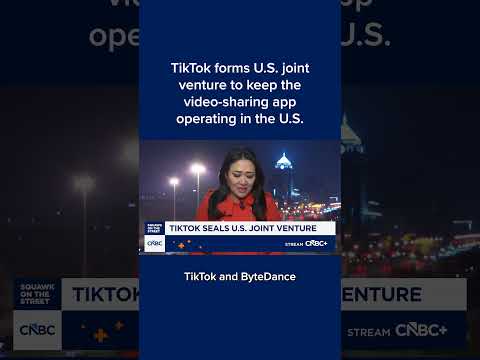 TikTok forms U.S. joint venture to keep the video-sharing app operating in the U.S.