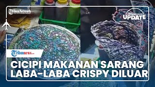 Melihat Cara Pembuatan Makanan Sarang Laba-laba di Jalan Siaran, Jajanan Anak yang Mirip Crepes