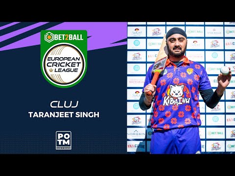 POTM: T.Singh - ZTB vs CLJ | Highlights | Bet2Ball European Cricket League Day 2, Group C | ECL22