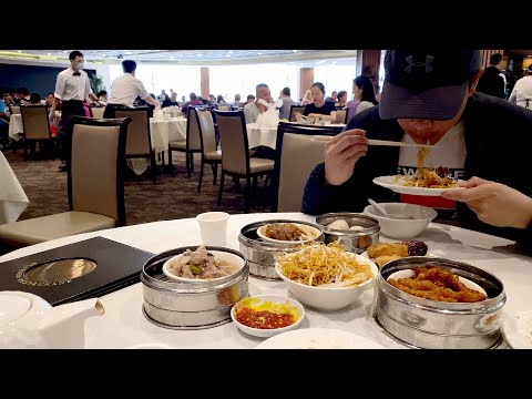 Dim Sum no restaurante de frutos do mar 5 estrelas.