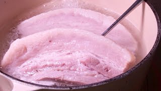 の脂身はどこで使いますか?🤔 - ””茹で豚””豚バラの安売りを見たらこの動画を思い出してほしい。 クキパパ