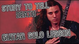 How to play 'Story To Tell' by Death Guitar Solo Lesson w/tabs