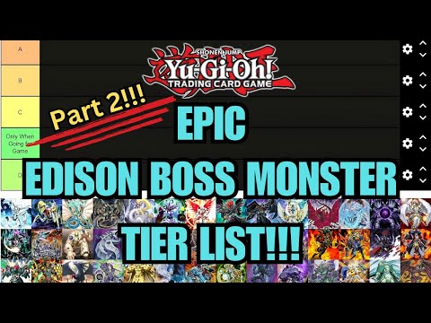 (Part 2) EPIC Edison Boss Monster Tier List! ft @cameronsaunders1410