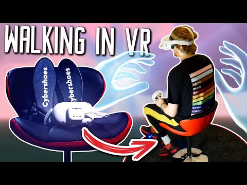 WALKING IN VR with CyberShoes & Oculus Quest 2 - Virtual Reality