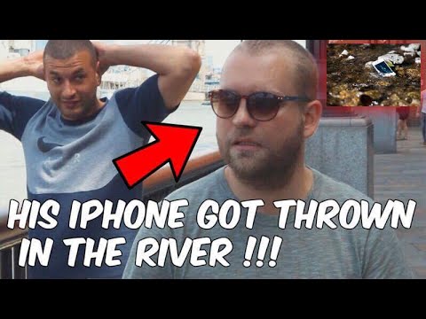 Трюк иллюзиониста с утонувшим в реке iPhone