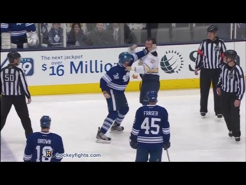 John Scott vs Frazer McLaren Feb 21, 2013