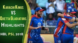 Full Highlights | Karachi Kings Vs Quetta Gladiators | 23 February | Match 2 | HBL PSL 2018 | PSL