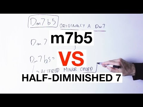 The Important DIFFERENCE Between m7b5 And Half-Diminished 7 Chords