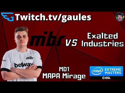 MIBR vs Exalted Industries (Mapa Mirage MD1) IEM Winter - Transmissão Gaules e Liminha