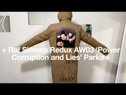 + Raf Simons Redux AW03 'Closer' Parka | Peter Saville, Bauhaus, Unknown Pleasures Cover History +