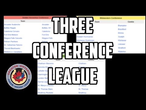 How A Three Conference League Can Work (Looking At The GOJHL)